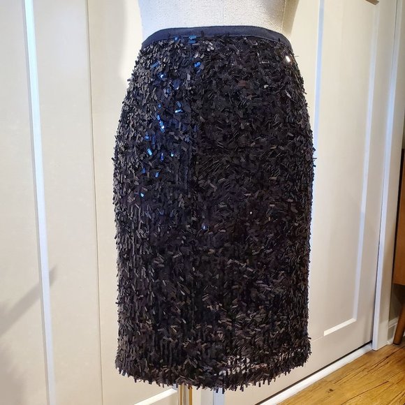 NWT Ann Taylor Sequin Formal Mini Skirt Small 4 - Picture 1 of 13